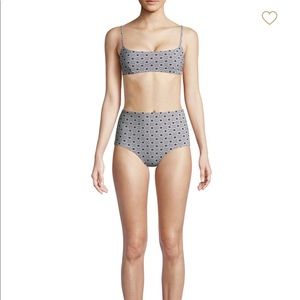 NWT Tory Burch Marine Navy/White Bikini, size XS/S
